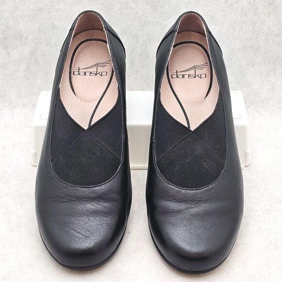 Dansko Women’s Ann Leather Slip On Flat Black Size 36 EU/ 6-6.5 US Career Casual - Picture 5 of 13